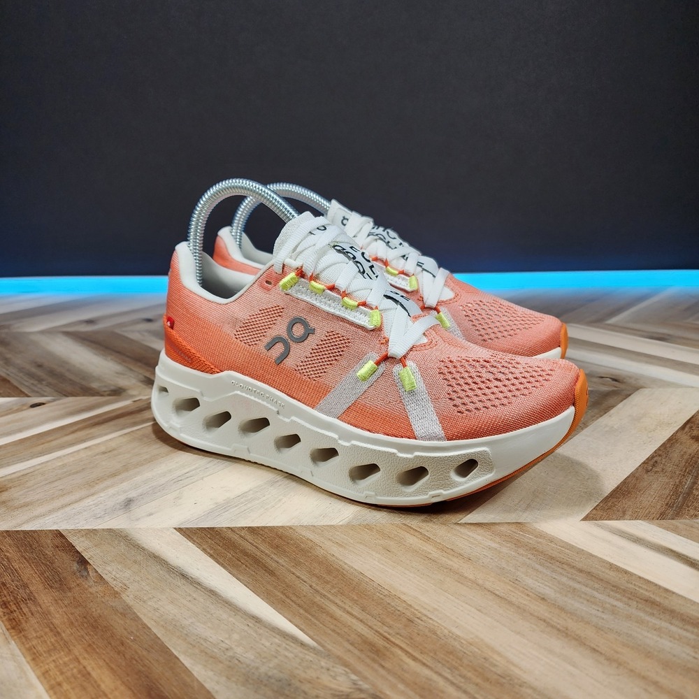 On Cloudeclipse Womens Running Shoes Size 6.5 B Athletic Sneakers Flame Orange
